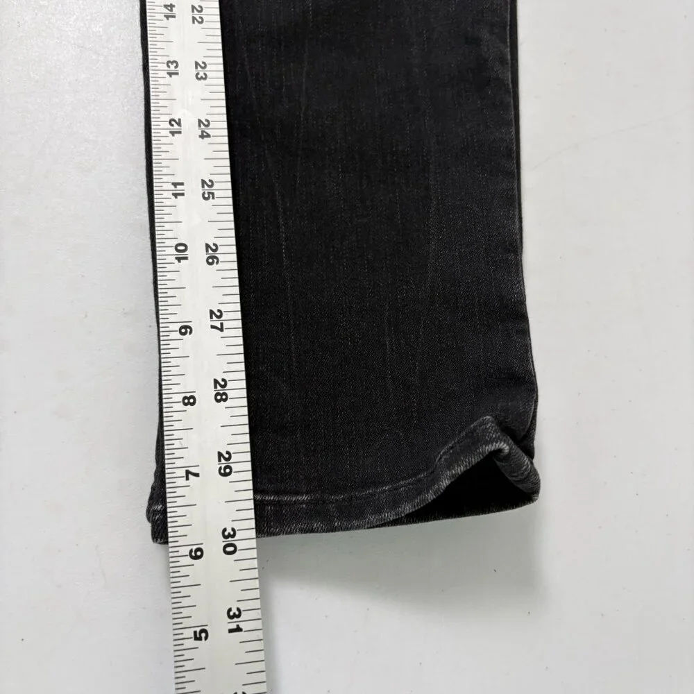 Athleta Sculptek Straight Skinny Jeans Womens Size 2 Black‎ Denim Stretch
